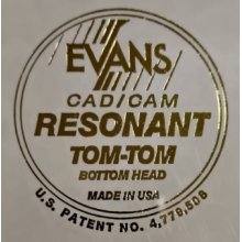 Evans 15" Glass Resonant Clear TT15RGL