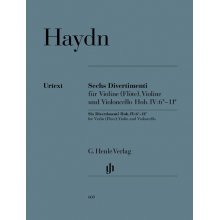 HAYDN F.J. Six Divertimenti Hob.IV:6-11 for Violin (Flute), Violin and Violoncello