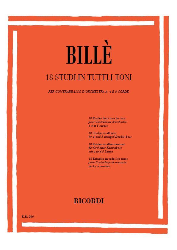 BILLE' I. 18 Studi in tutti i toni
