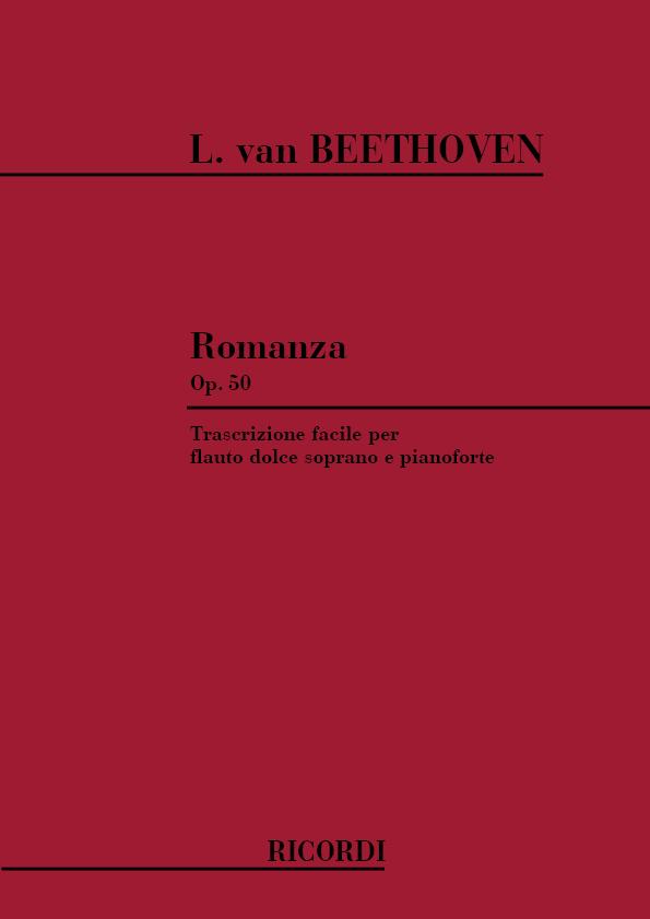 BEETHOVEN Romanza Op.50 Trascriz. per flauto dolce soprano e pianoforte