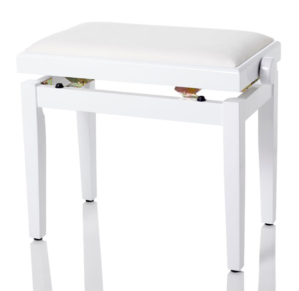 Bespeco SG101WLVB - Panca Pianoforte Bianco Lucido