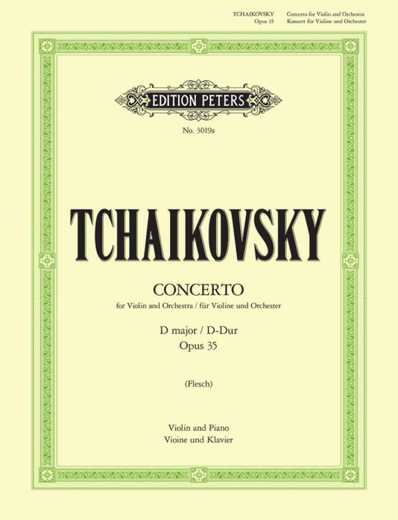 CIAIKOWSKI Concerto Violino e Orchestra D major / D-Dur Op.35
(Flesch)